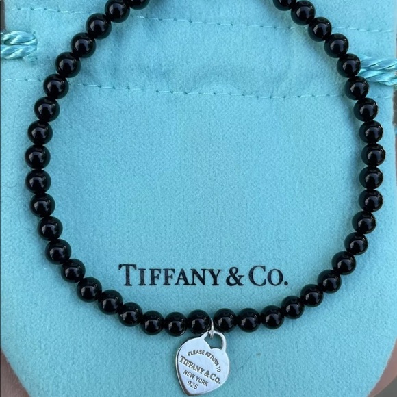 SOLD‼️💯Auth Tiffany & Co Black Onyx Bracelet - Picture 5 of 7